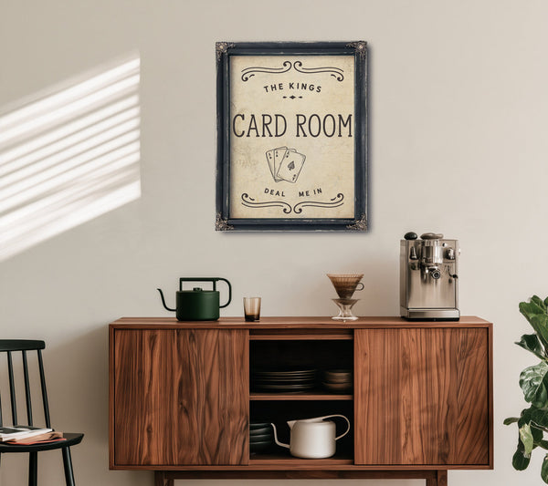 Personalized Card Room Sign, Deal Me In, image 8