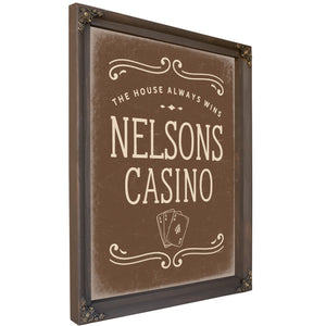Personalized Casino Sign, The House Always Wins, image 4