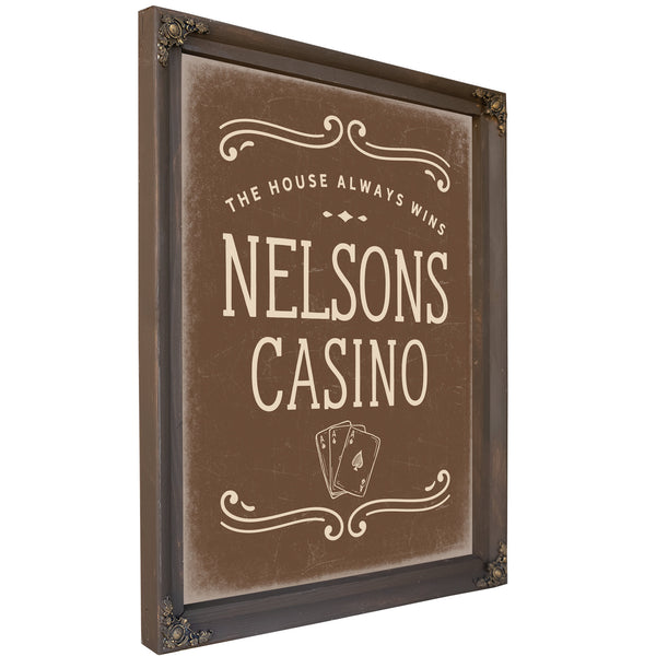 Personalized Casino Sign, The House Always Wins, image 4