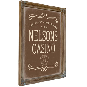 Personalized Casino Sign, The House Always Wins, image 7