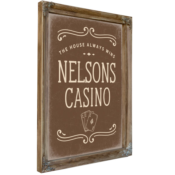 Personalized Casino Sign, The House Always Wins, image 7