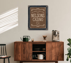 Personalized Casino Sign, The House Always Wins, image 8