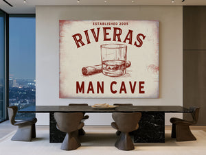 Personalized Man Cave Sign, Est. Year, image 1