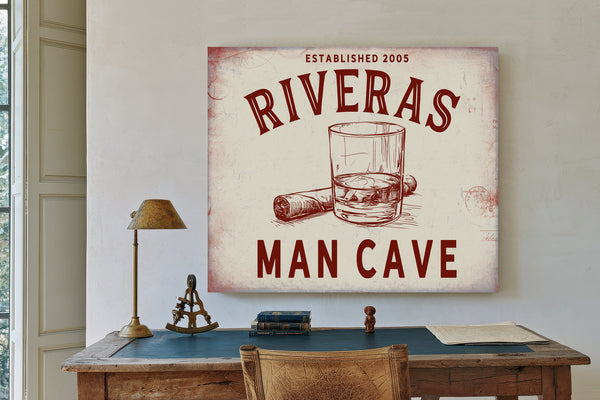 Personalized Man Cave Sign, Est. Year, image 2