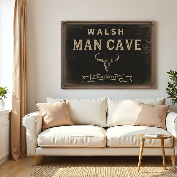Personalized Man Cave Sign, Enter At Your Own Risk, image 5