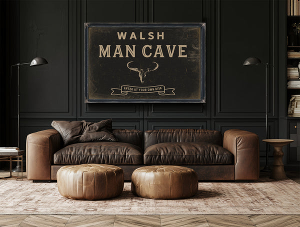 Personalized Man Cave Sign, Enter At Your Own Risk, image 20
