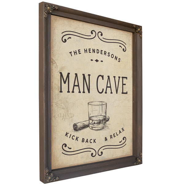 Personalized Man Cave Sign, Kick Back & Relax, image 4