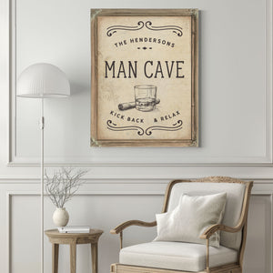 Personalized Man Cave Sign, Kick Back & Relax, image 5