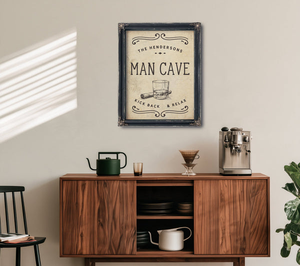 Personalized Man Cave Sign, Kick Back & Relax, image 8
