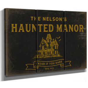 Personalized Haunted Manor Sign, Enter If You Dare, Est. Year, image 15