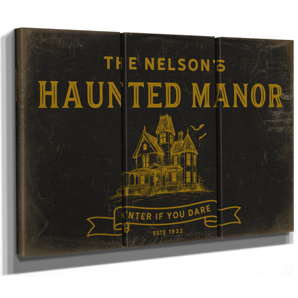 Personalized Haunted Manor Sign, Enter If You Dare, Est. Year, image 15