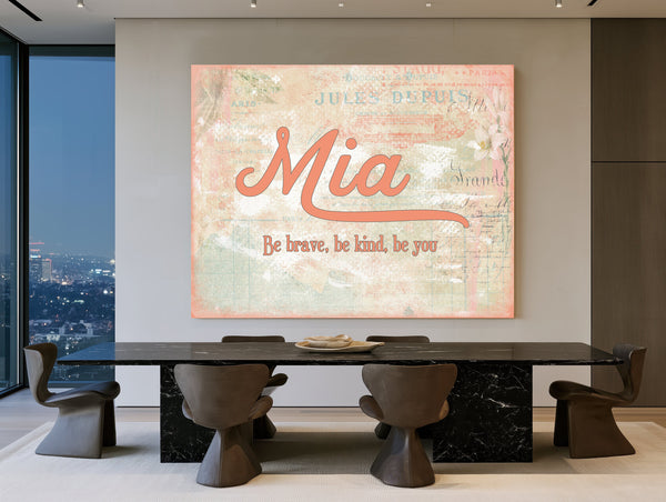 Personalized Kids Name Sign, Be Brave, Be Kind, Be You, image 1
