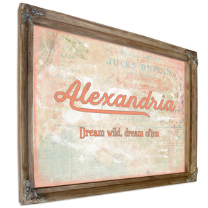Personalized Kids Name Sign, Dream Wild, Dream Often, image 6
