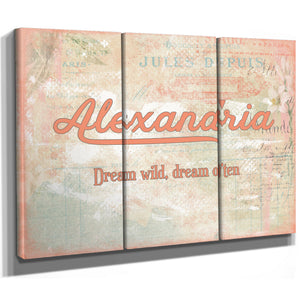 Personalized Kids Name Sign, Dream Wild, Dream Often, image 15
