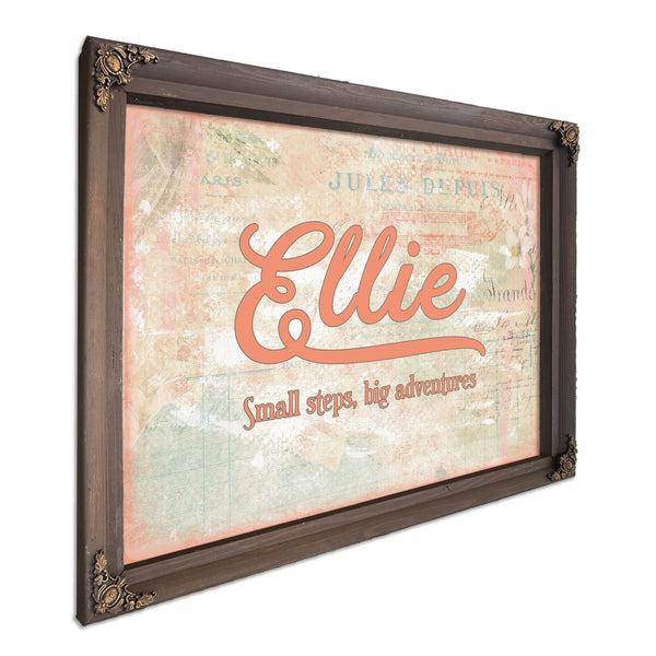 Personalized Kids Name Sign, Small Steps, Big Adventures, image 7
