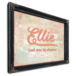 Personalized Kids Name Sign, Small Steps, Big Adventures, image 8