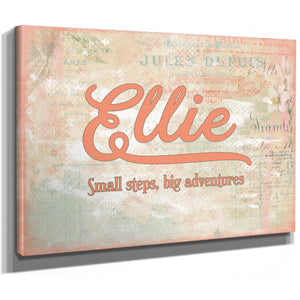Personalized Kids Name Sign, Small Steps, Big Adventures, image 9