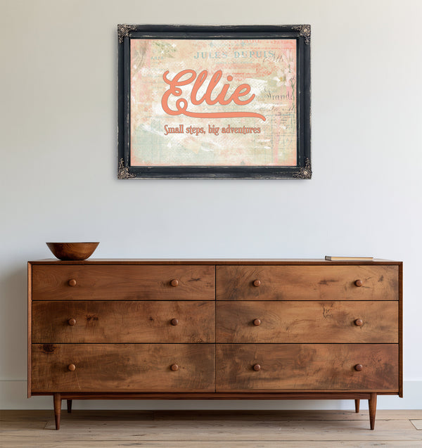 Personalized Kids Name Sign, Small Steps, Big Adventures, image 21