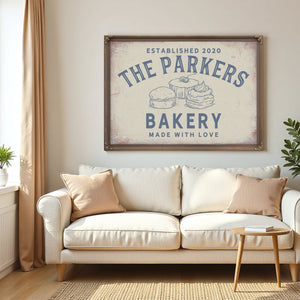 Personalized Bakery Sign, Made With Love, Est. Year, image 5