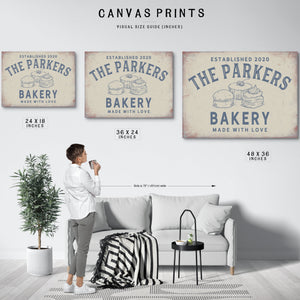 Personalized Bakery Sign, Made With Love, Est. Year, image 11
