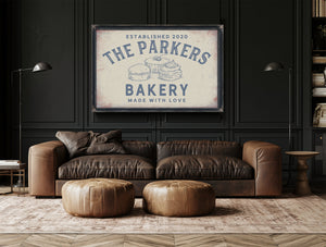 Personalized Bakery Sign, Made With Love, Est. Year, image 20