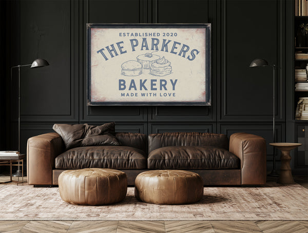 Personalized Bakery Sign, Made With Love, Est. Year, image 20