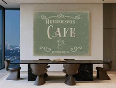 Personalized Cafe Sign, But First, Coffee, image 1
