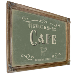 Personalized Cafe Sign, But First, Coffee, image 6