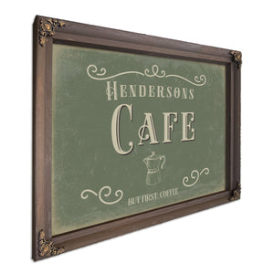 Personalized Cafe Sign, But First, Coffee, image 7