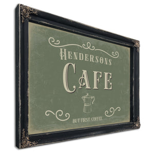 Personalized Cafe Sign, But First, Coffee, image 8