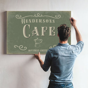 Personalized Cafe Sign, But First, Coffee, image 10