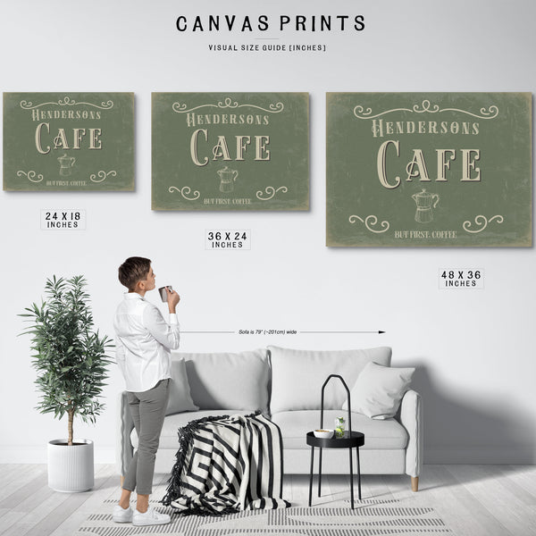 Personalized Cafe Sign, But First, Coffee, image 11