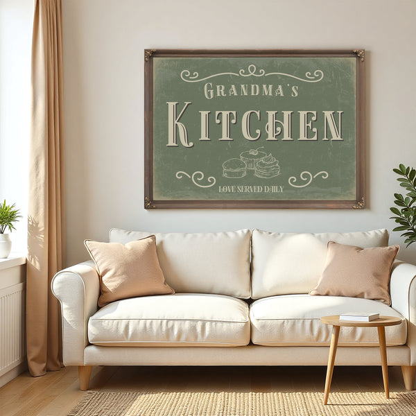 Personalized Kitchen Sign, Love Served Daily, image 5