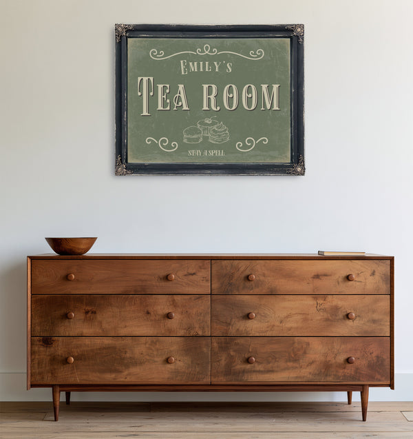 Personalized Tea Room Sign, Stay A Spell, image 21