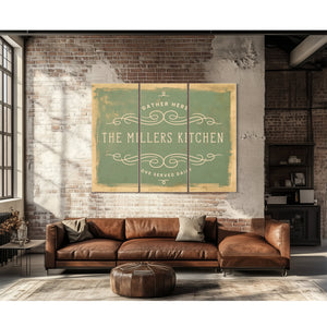 Personalized Kitchen Sign, Gather Here / Love Served Daily, image 16