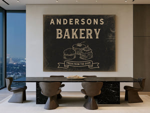 Personalized Bakery Sign, Fresh From The Oven, image 1