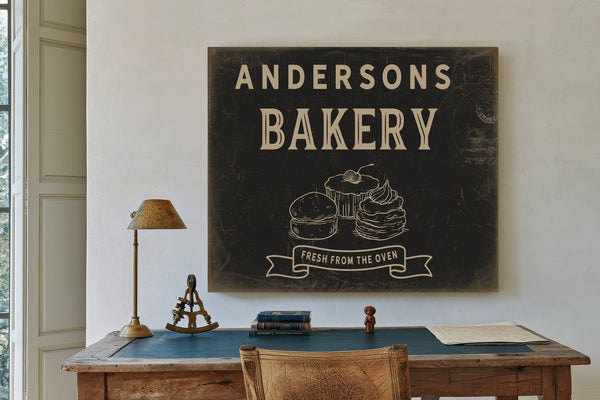 Personalized Bakery Sign, Fresh From The Oven, image 2