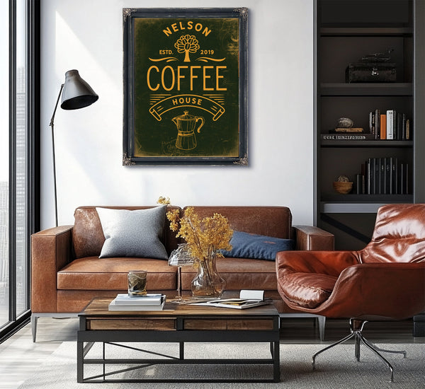 Personalized Coffee Sign, Est. Year, image 2