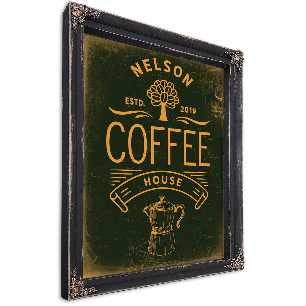Personalized Coffee Sign, Est. Year, image 1