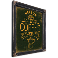 Personalized Coffee Sign, Est. Year, image 1