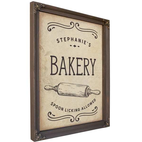 Personalized Bakery Sign, Spoon Licking Allowed, image 4