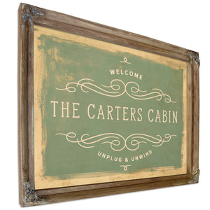 Personalized Lake House Sign, Welcome / Unplug & Unwind, image 6