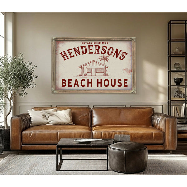 Personalized Beach House Sign, Est. Year, image 3