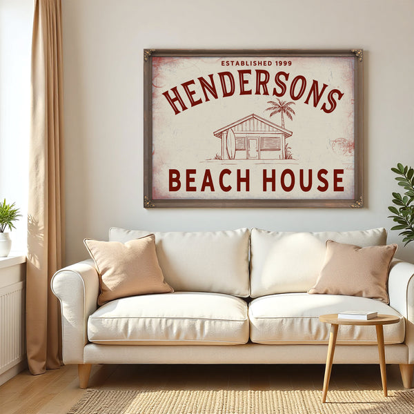 Personalized Beach House Sign, Est. Year, image 5
