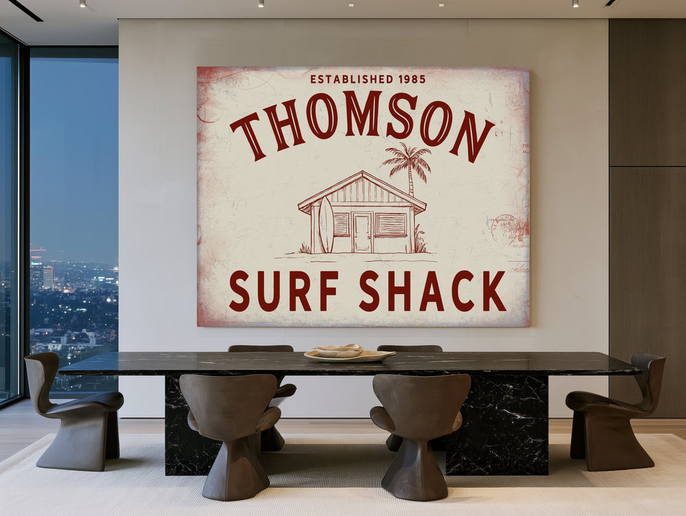 Personalized Surf Shack Sign, Est. Year, image 1