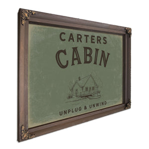 Personalized Cabin Sign, Unplug & Unwind, image 7