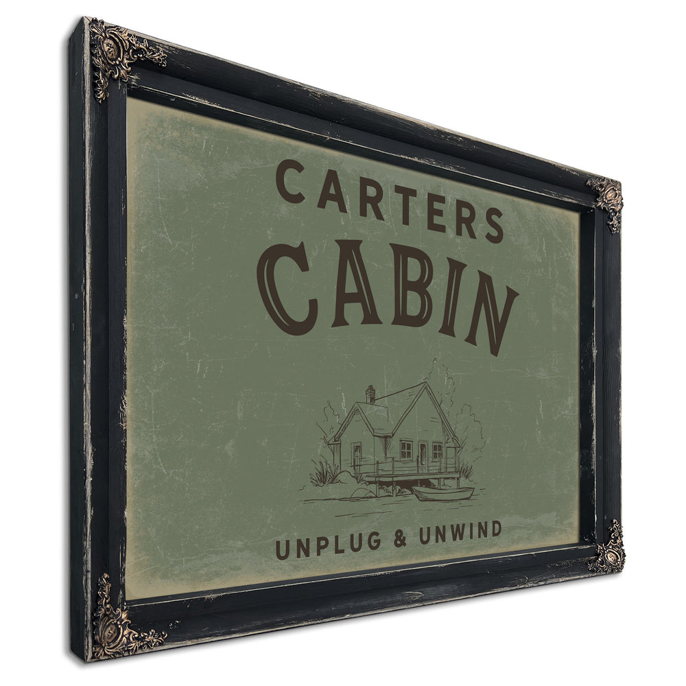 Personalized Cabin Sign, Unplug & Unwind, image 8