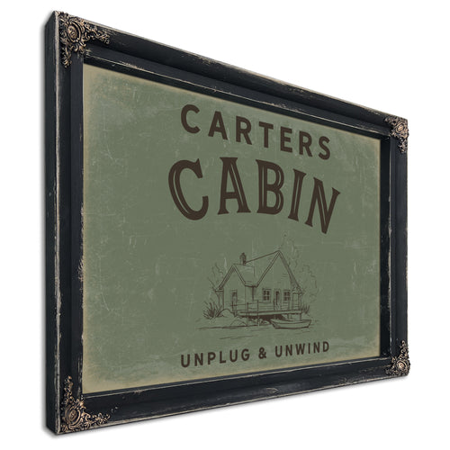 Personalized Cabin Sign, Unplug & Unwind, image 8