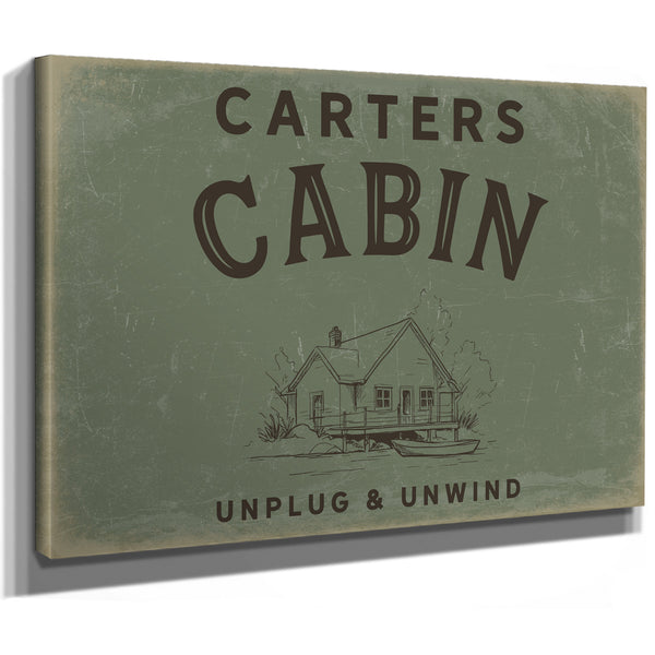 Personalized Cabin Sign, Unplug & Unwind, image 9