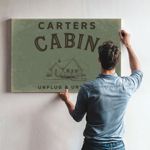 Personalized Cabin Sign, Unplug & Unwind, image 10